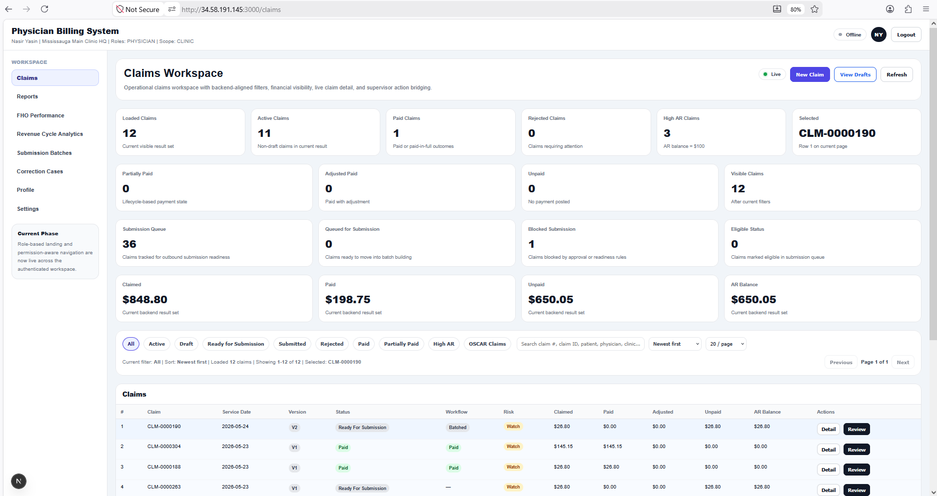 MedCorra claims workspace product preview
